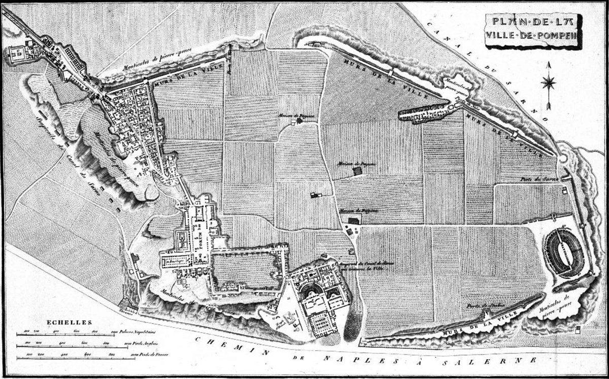 Plano de Pompeya de H. Wilkins