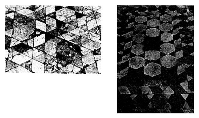 Posibilidades de combinación de rectángulos, triángulos y hexágonos. Ercolano IV, 21, Casa dei Cervi. Pompeya VI, 15, 14.