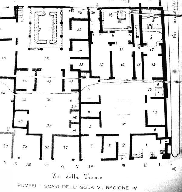 Plano de Spano - excavaciones de 1910